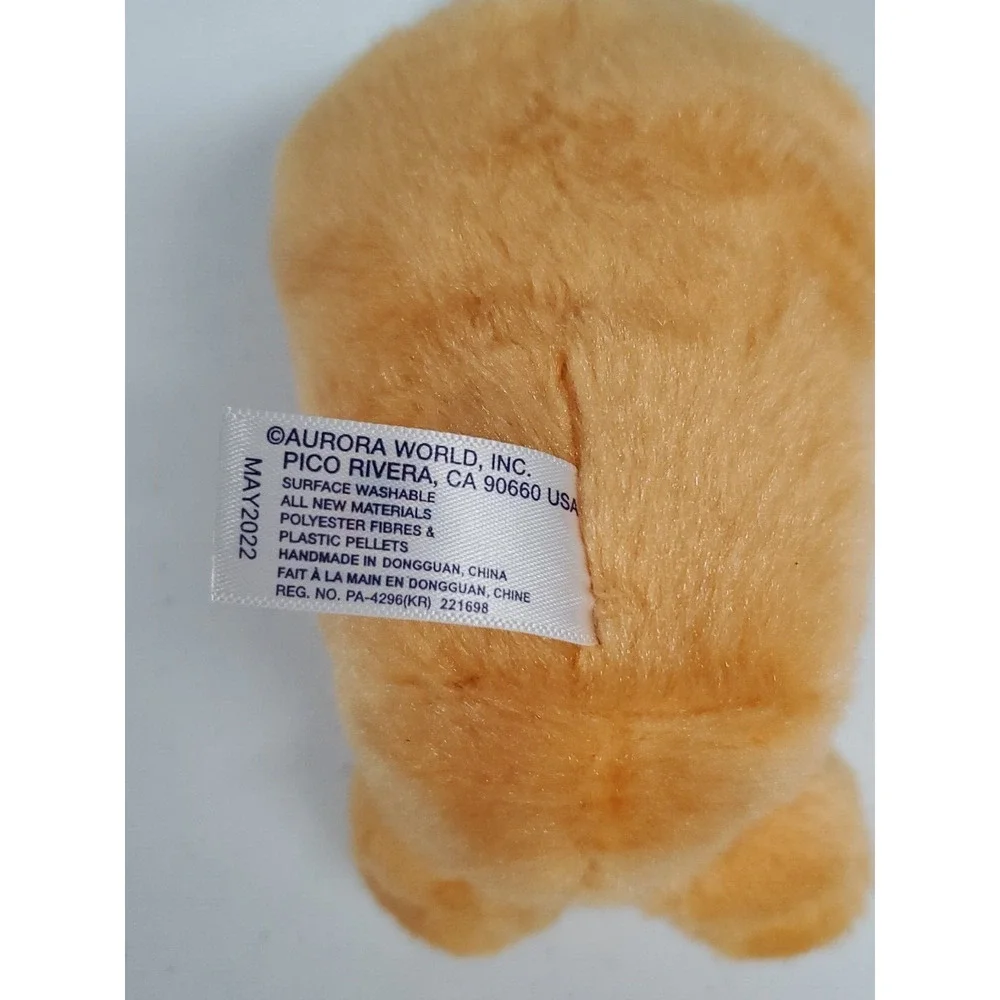 Aurora World PALM PALS 2022 Cheerful Carrot Mini Stuffed Plush 6 Inch